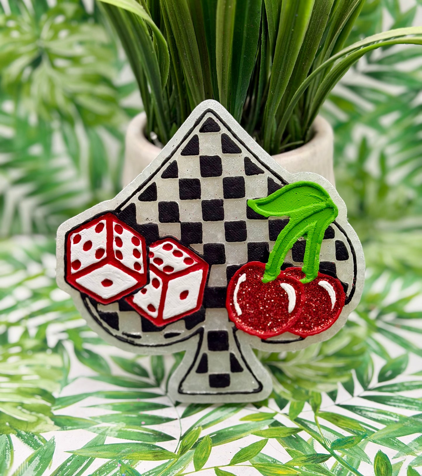 Spade with cherries and dice π² π