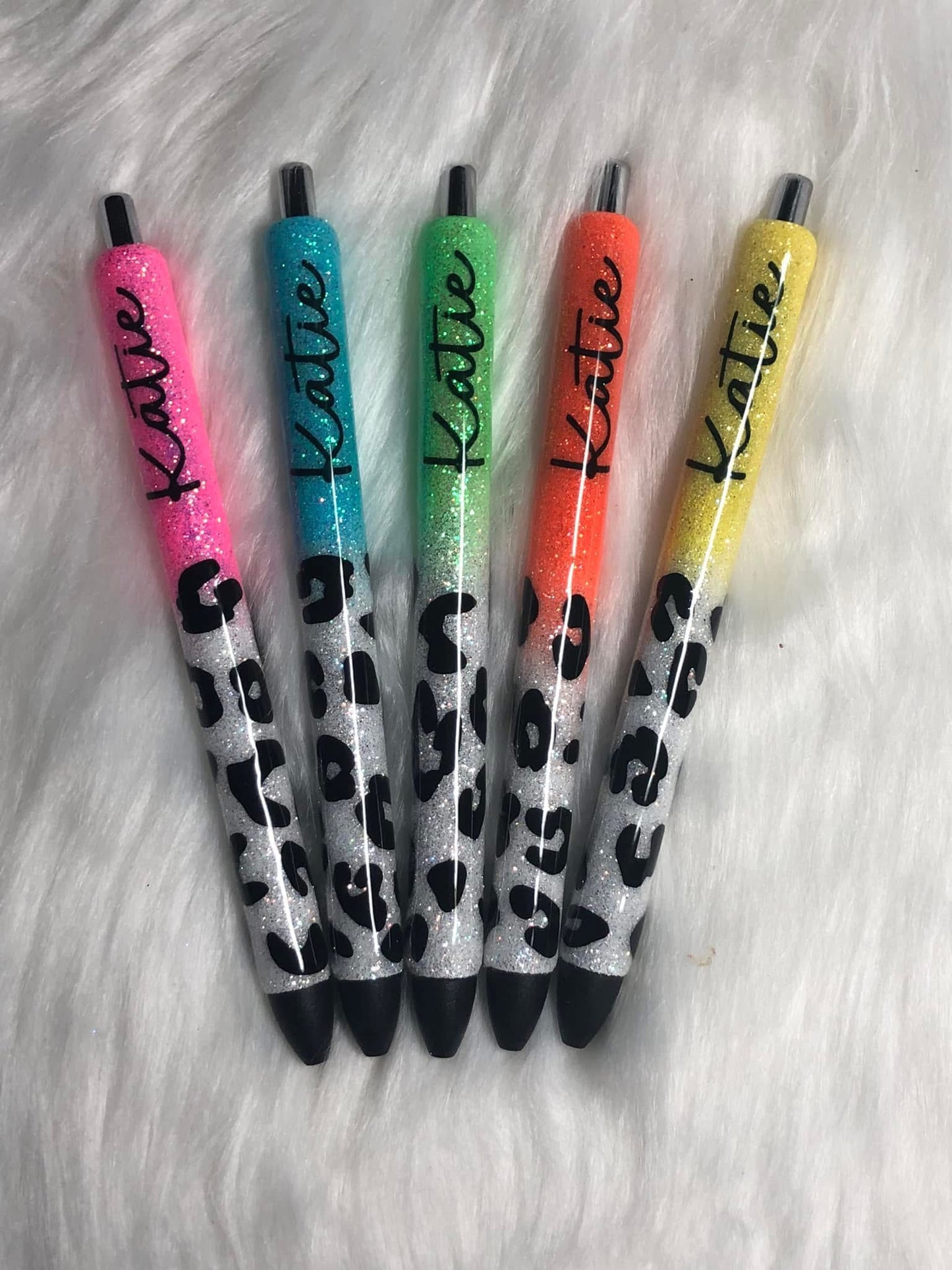 Leopard Ombre Glitter Pen Pre-Order