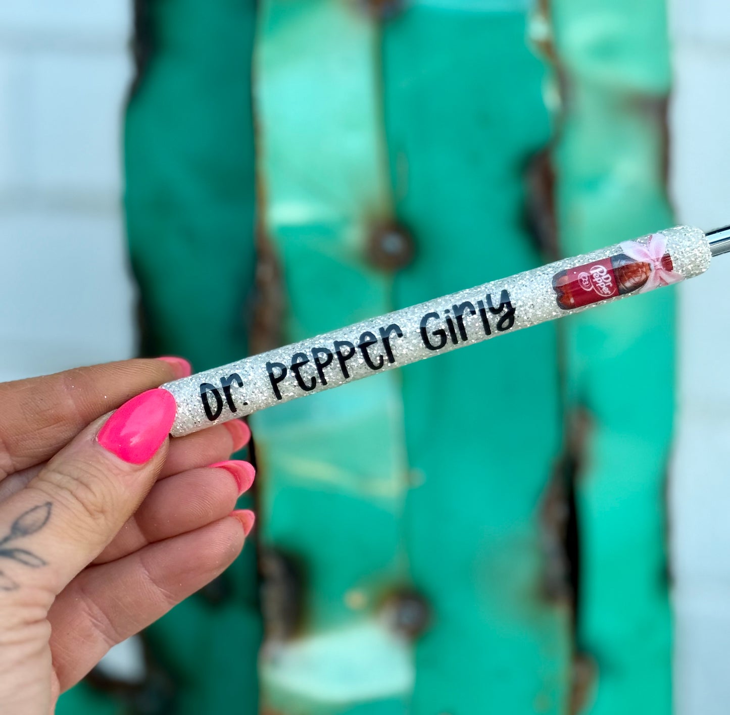 Dr. Pepper Girly Glitter Pen Pre-Order