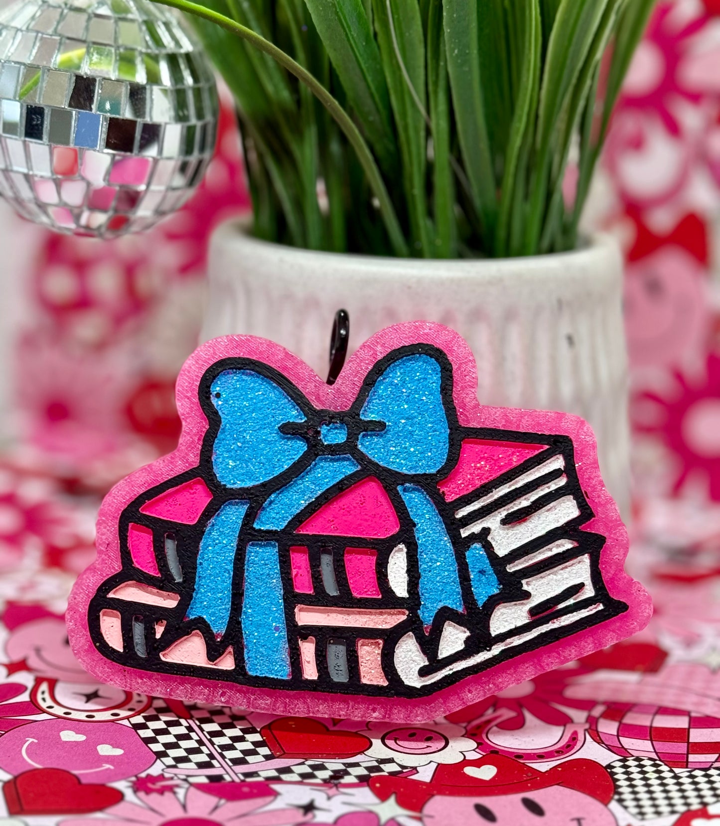 Books with Bow (book colors can change, put in notes)