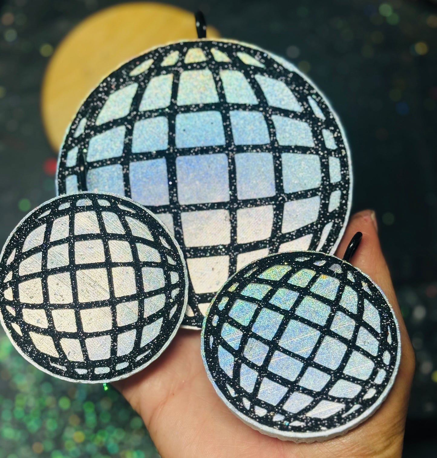 🪩🖤Disco Ball SET🖤🪩 (lines can be any color)