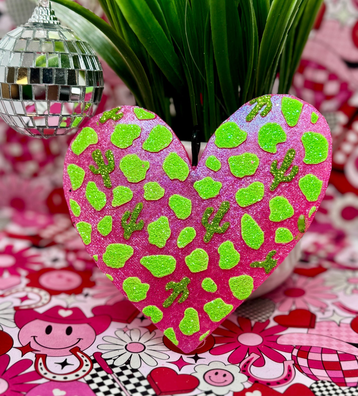 🌵💗Cactus Cow Print Heart💗🌵