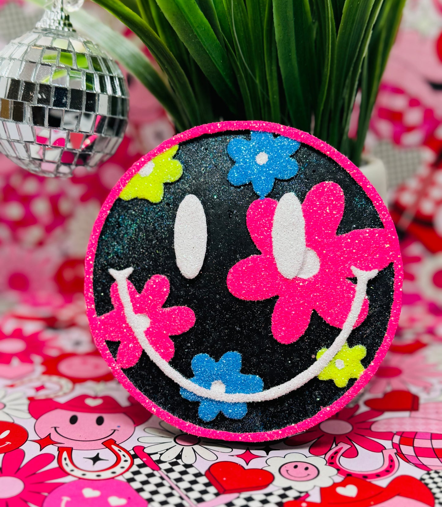 Colorful Flower Smiley