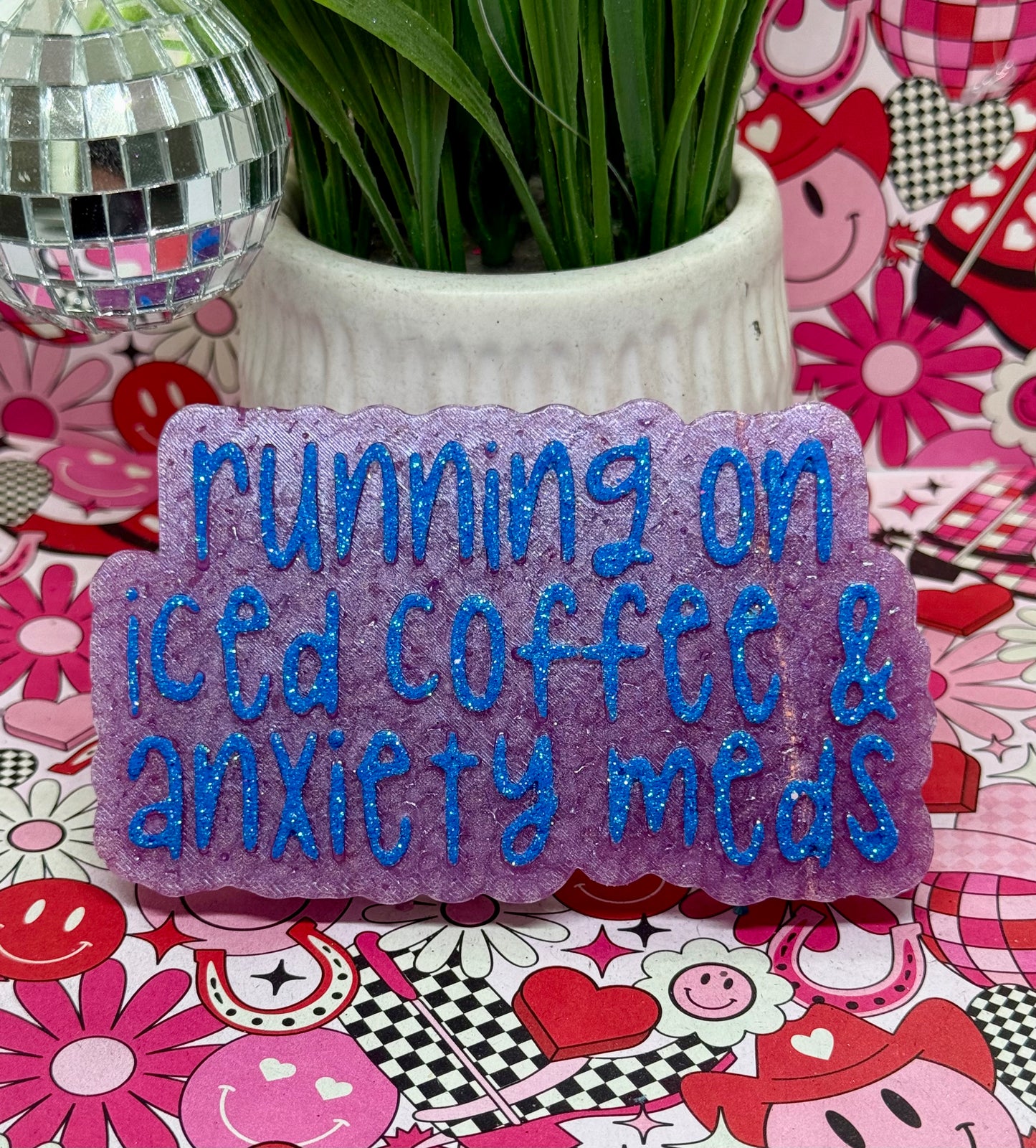 Running on iced coffee & anxiety meds