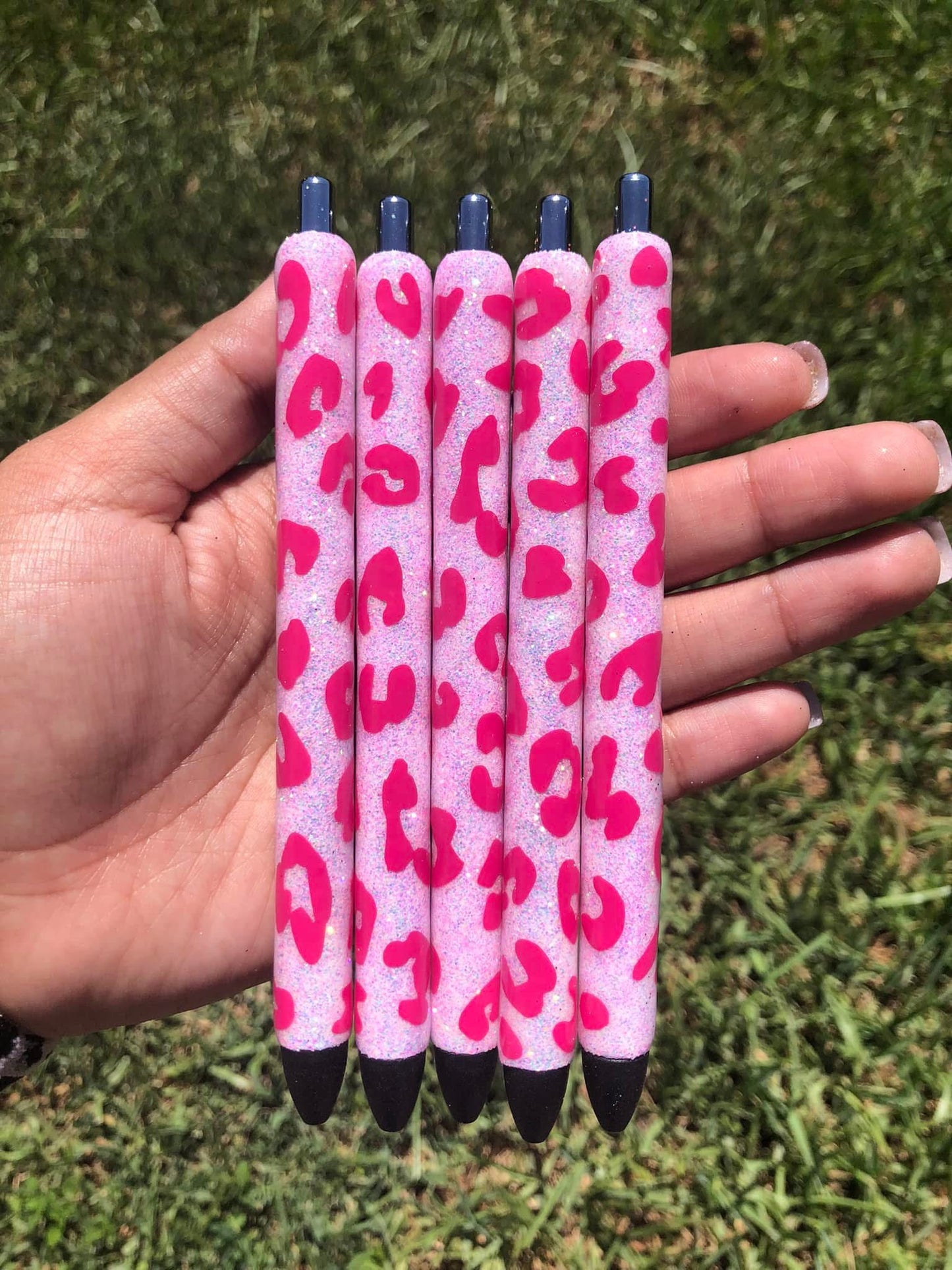 Pink Leopard Glitter Pen Pre-Order