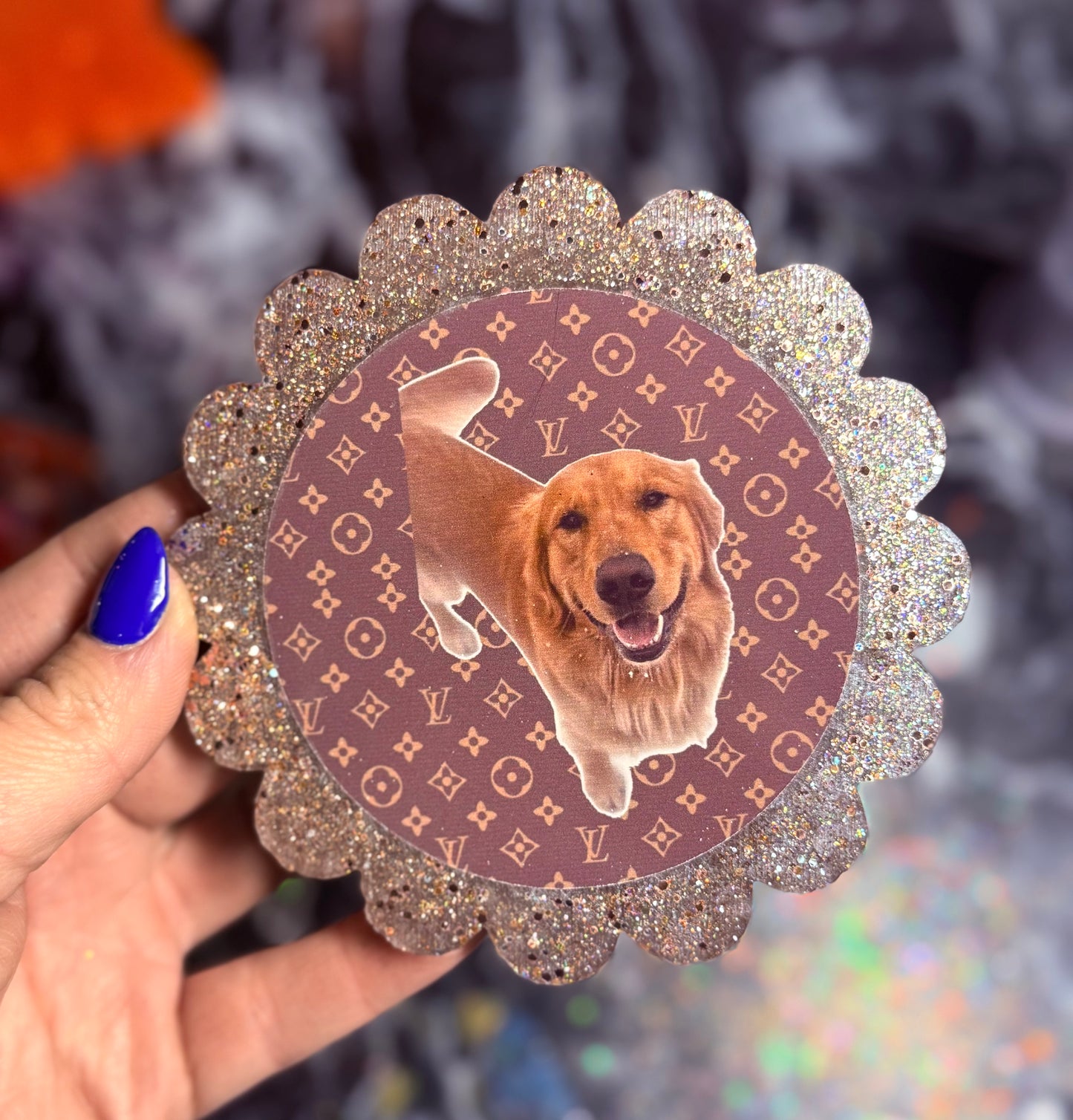 Custom LV dog photo
