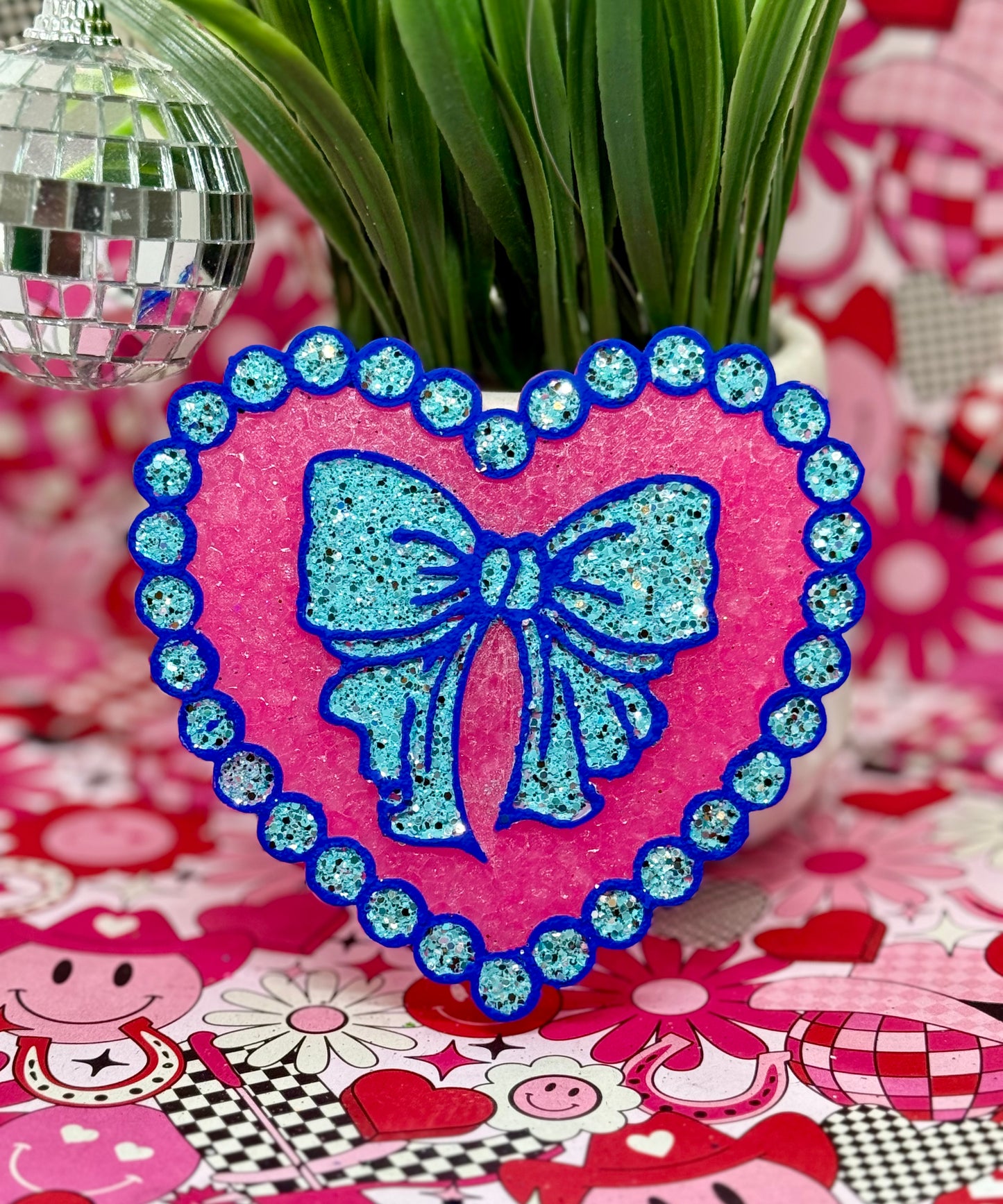 Pearl Heart with Bow