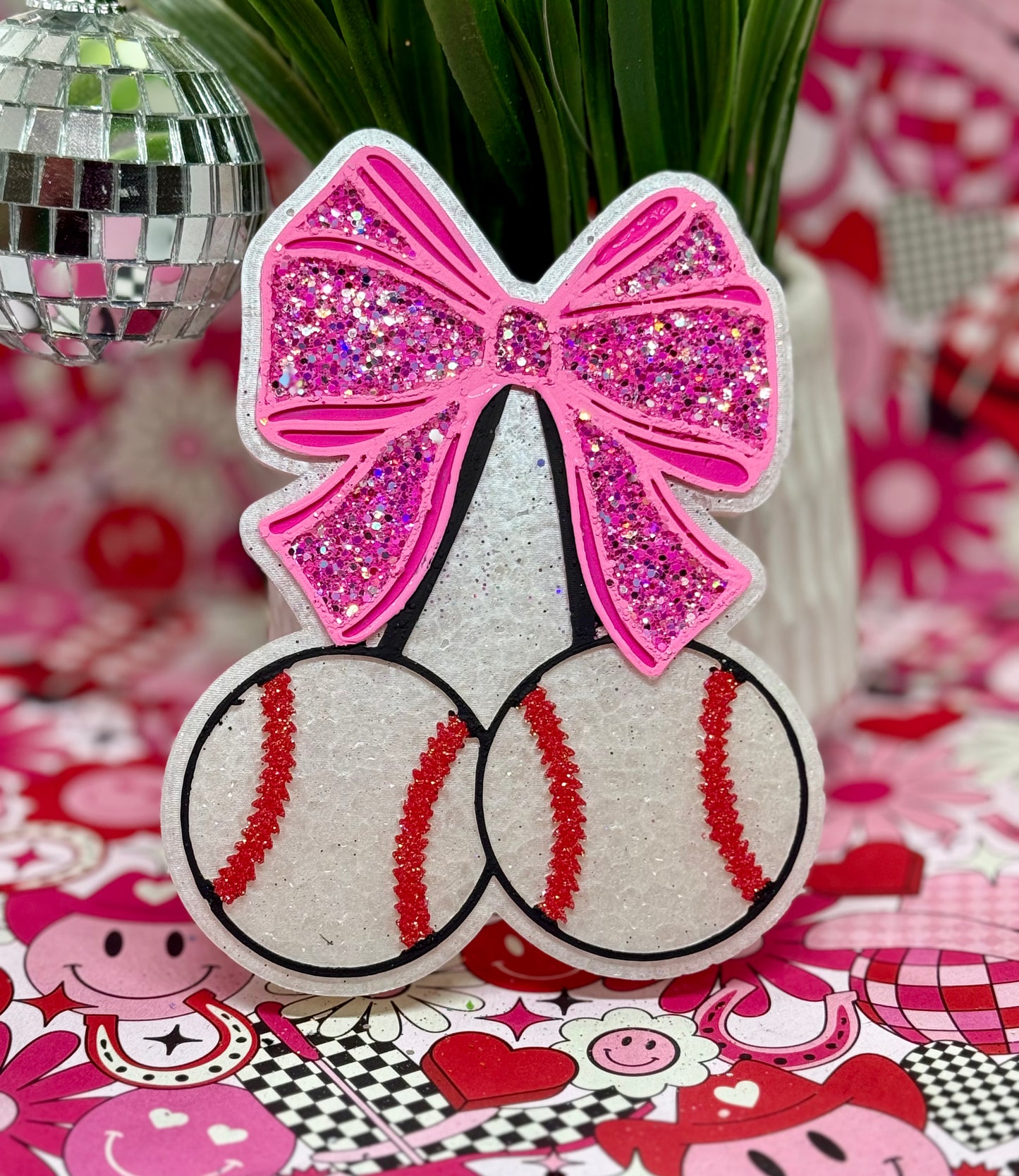 Baseballs/Softballs w/Bow (bow can be any color, put in notes)