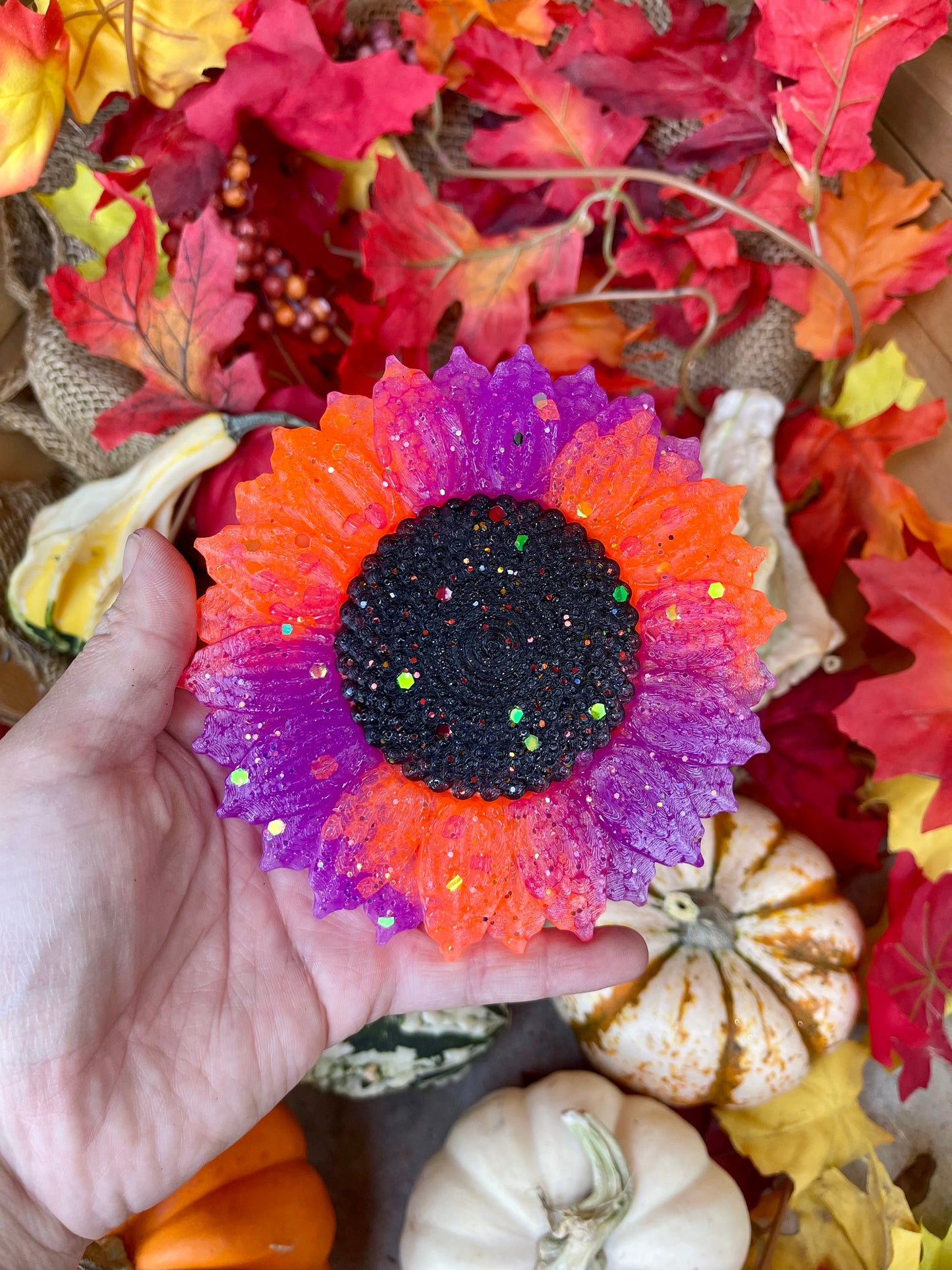 🖤💜🧡Halloween Sunflower #2🧡💜🖤