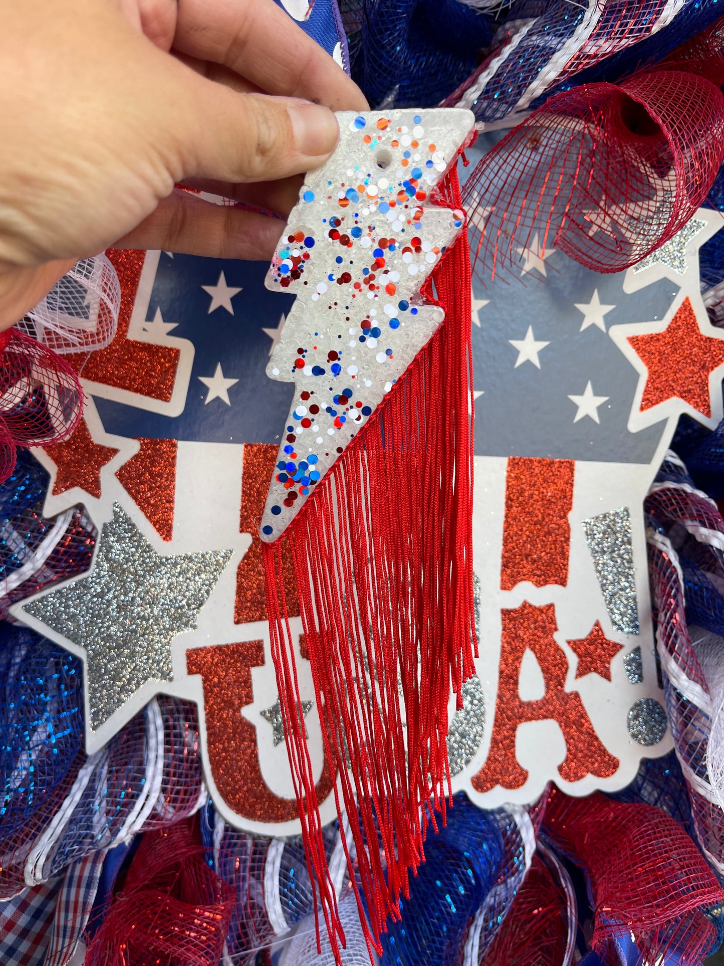 🇺🇸USA THEMED LIGHTNING BOLT🇺🇸