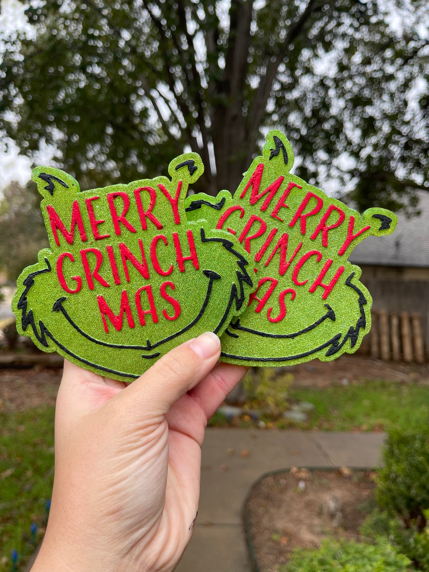 ❤️Holographic Merry Grinchmas💚