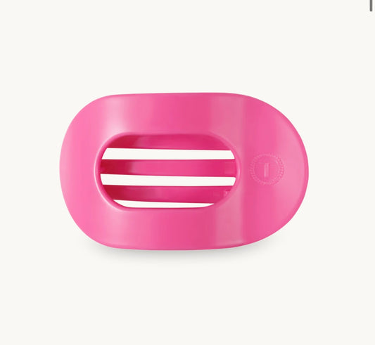 PARADISE PINK MEDIUM FLAT HAIR CLIP