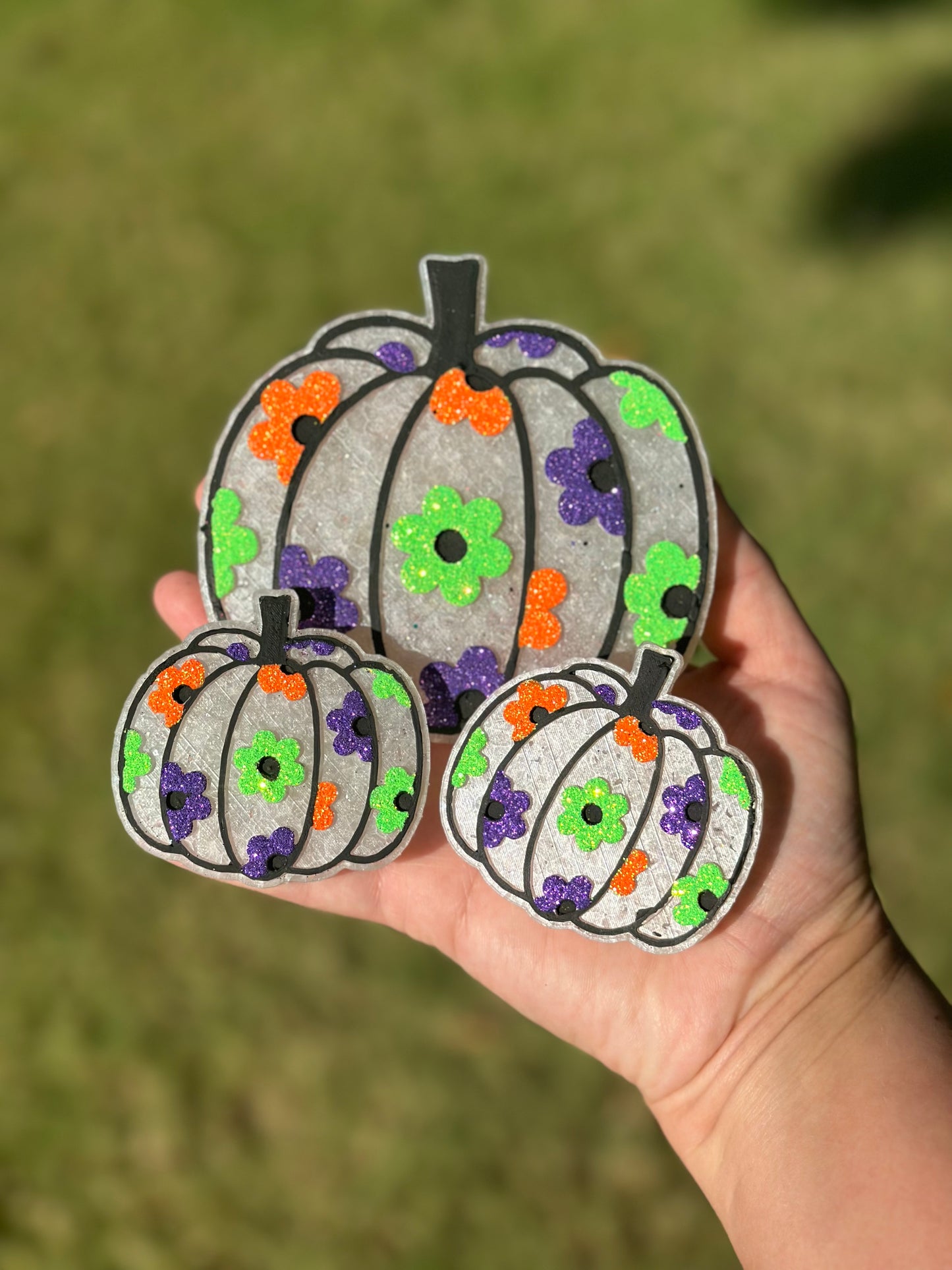 Halloween Themed Floral Pumpkins