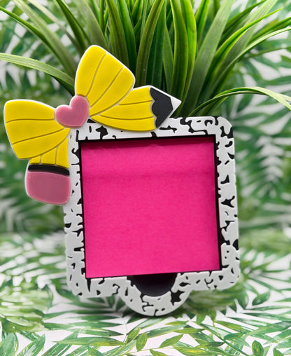 Composition Notebook Sticky Note Pencil Bow Holder ✏️🩷