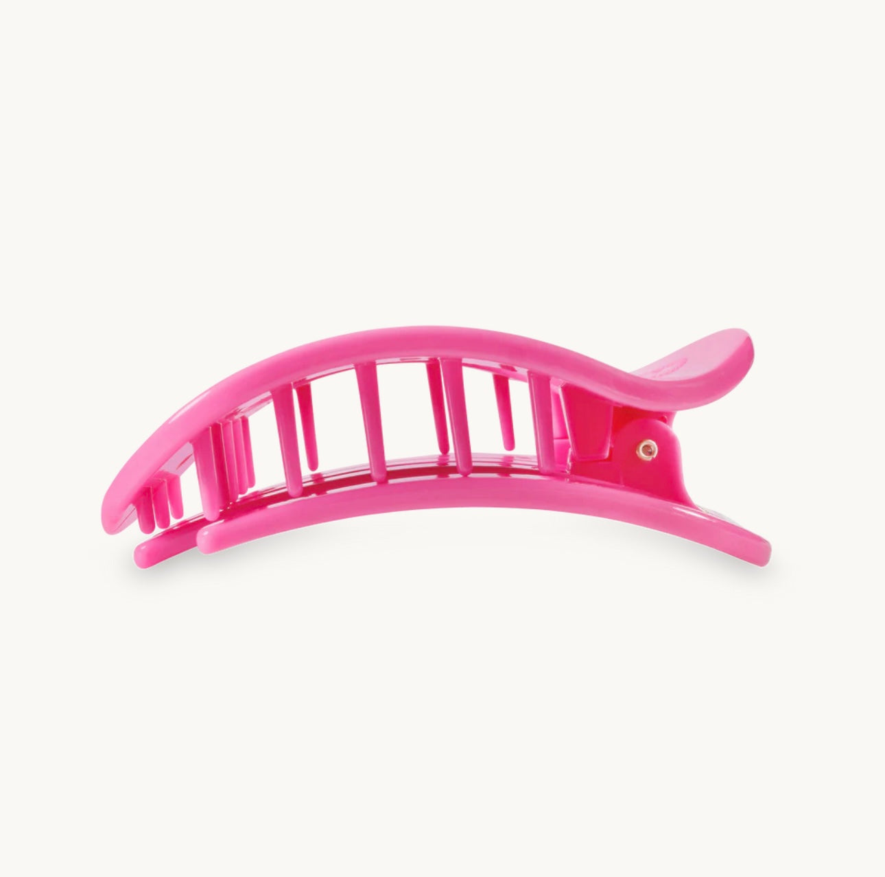 PARADISE PINK MEDIUM FLAT HAIR CLIP