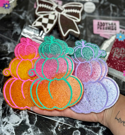 Colorful Stacked Pumpkins