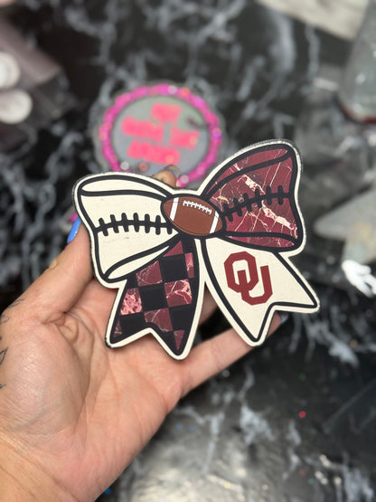 Football Cardstock Bow