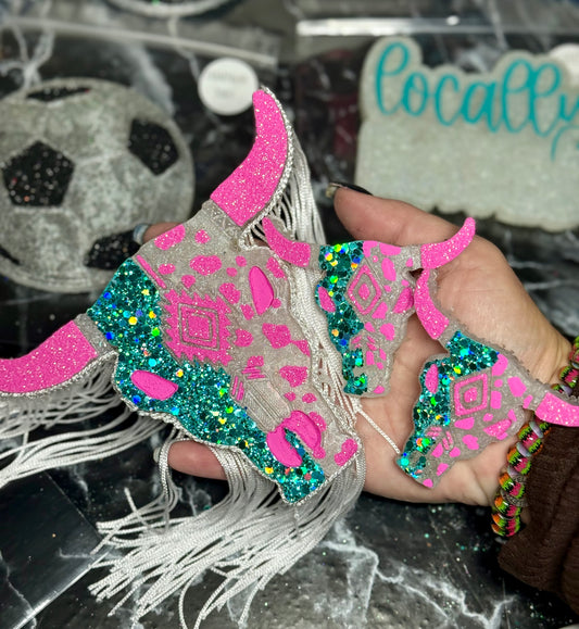 Aztec Bull Skull SET