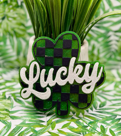 Checkered Lucky Shamrock