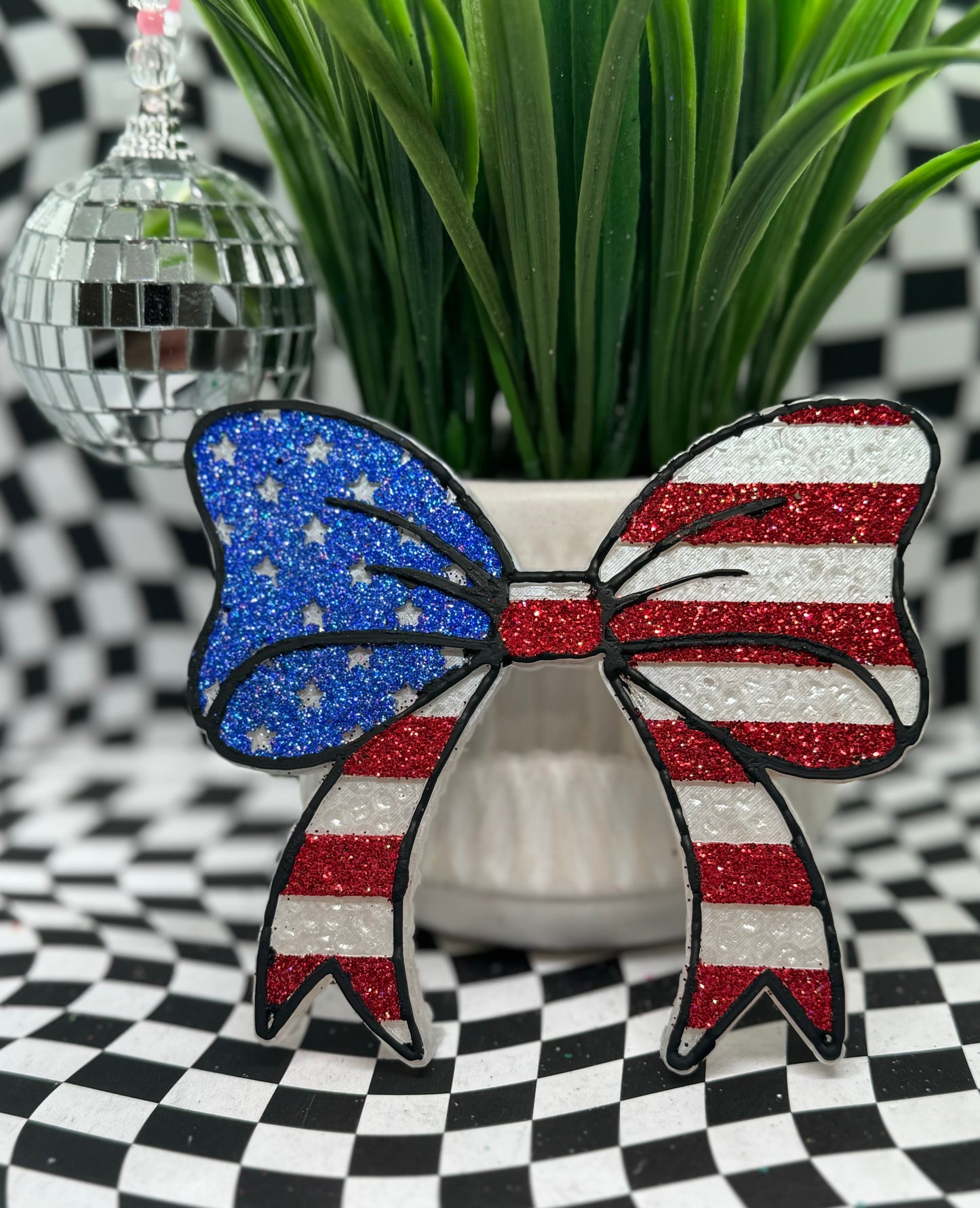 RED, WHITE, & BLUE BOW