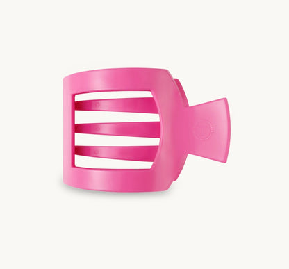 Paradise Pink Large Flat Square Hair Clip