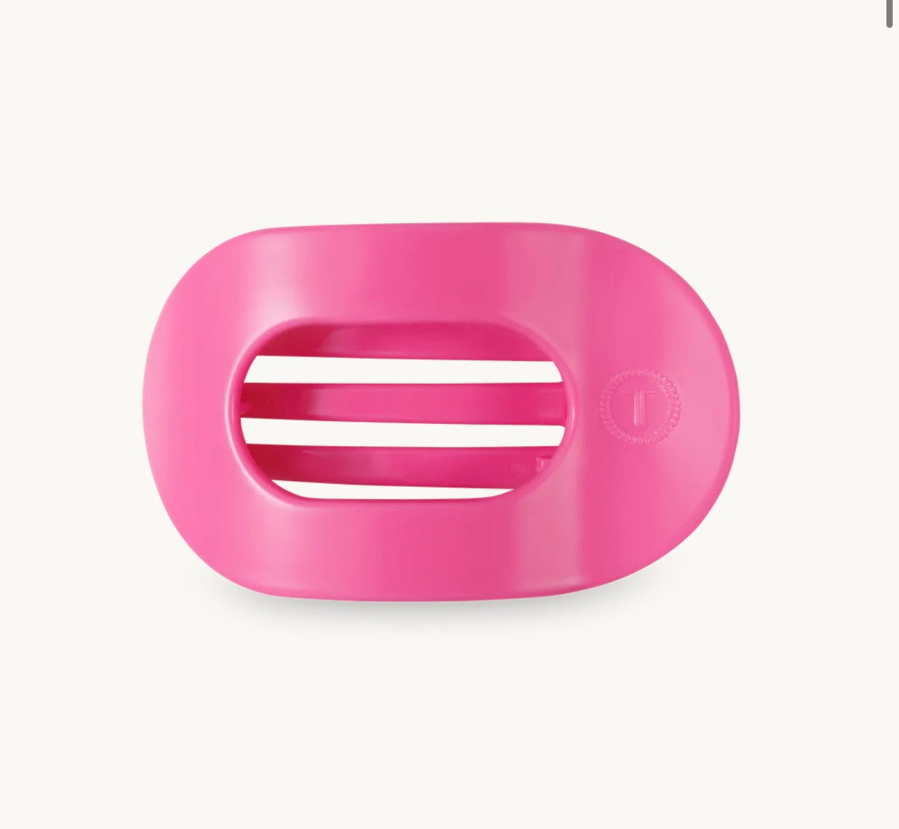 PARADISE PINK SMALL FLAT HAIR CLIP