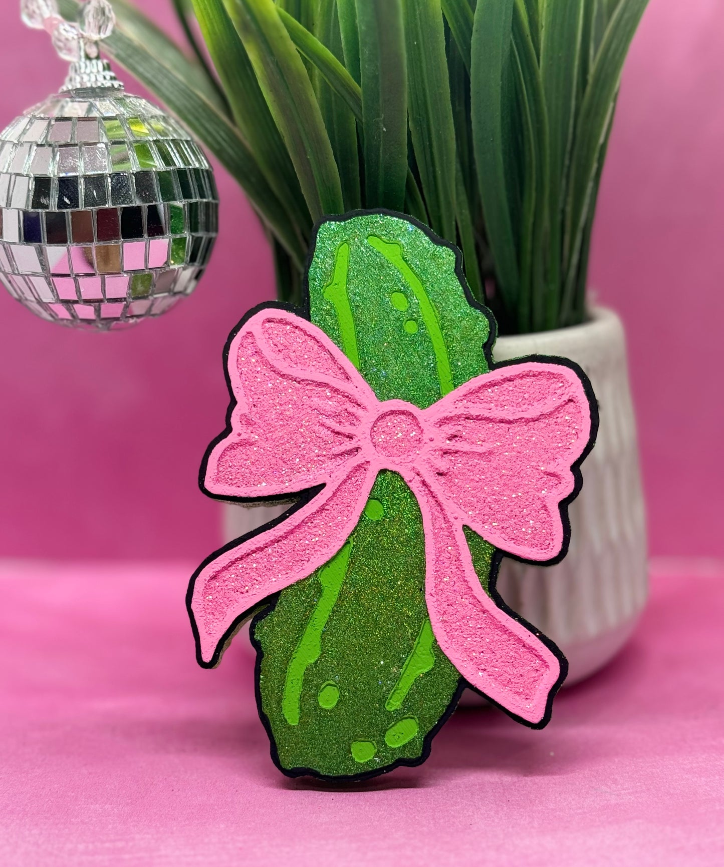 Pickle with bow (please put bow color in notes)