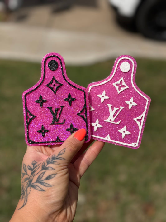 Slay Glitter Cow Tag