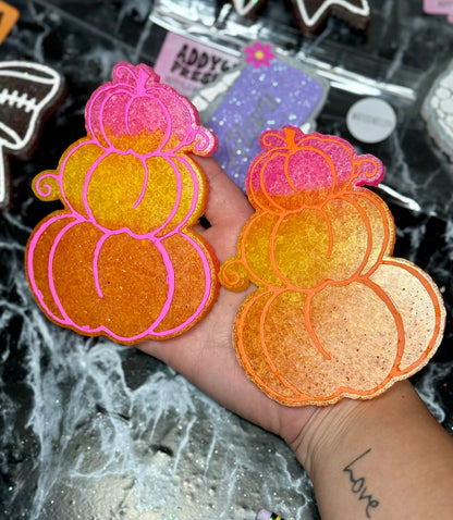 Colorful Stacked Pumpkins