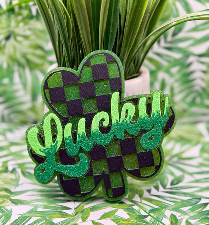 Checkered Lucky Shamrock