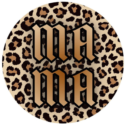 Mama cardstock on circle