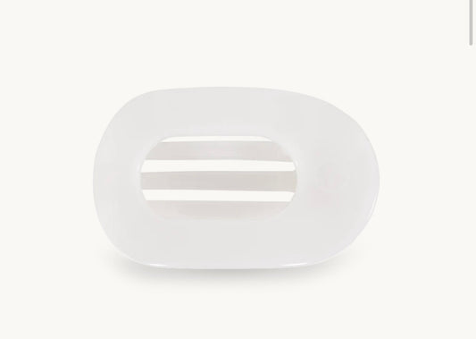 COCONUT WHITE SMALL FLAT HAIR CLIP