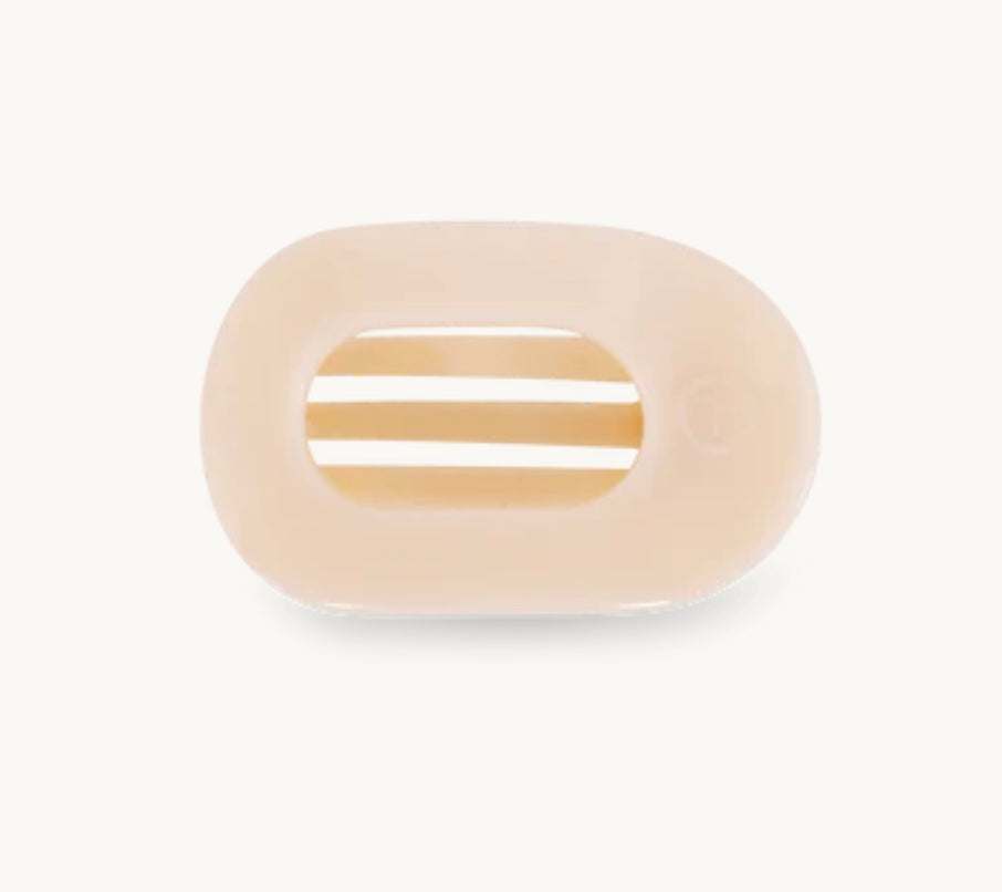 ALMOND BEIGE SMALL FLAT HAIR CLIP