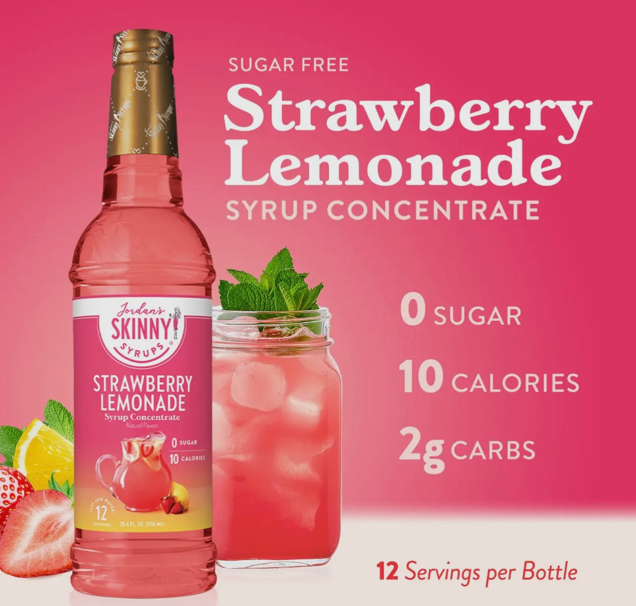 Strawberry Lemonade Skinny Syrup