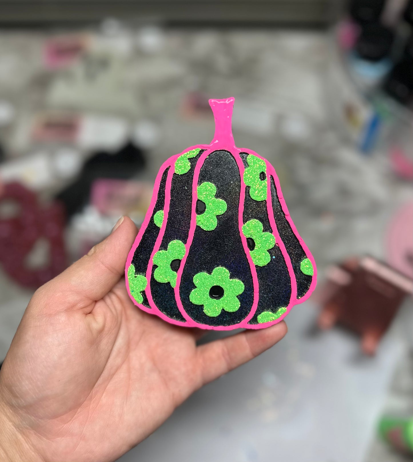 Floral Gourd Pink/Green