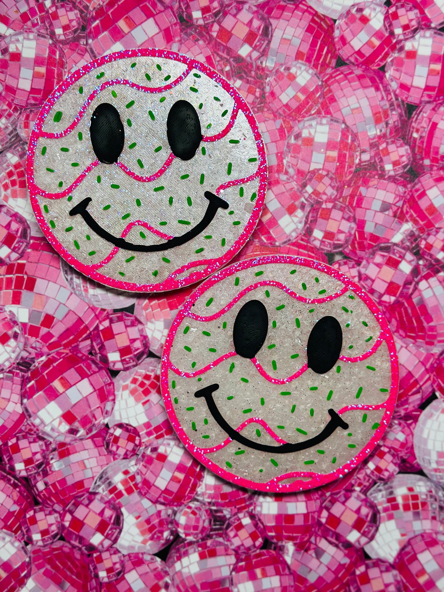 💚🩷Pink Snack Cake Smiley🩷💚