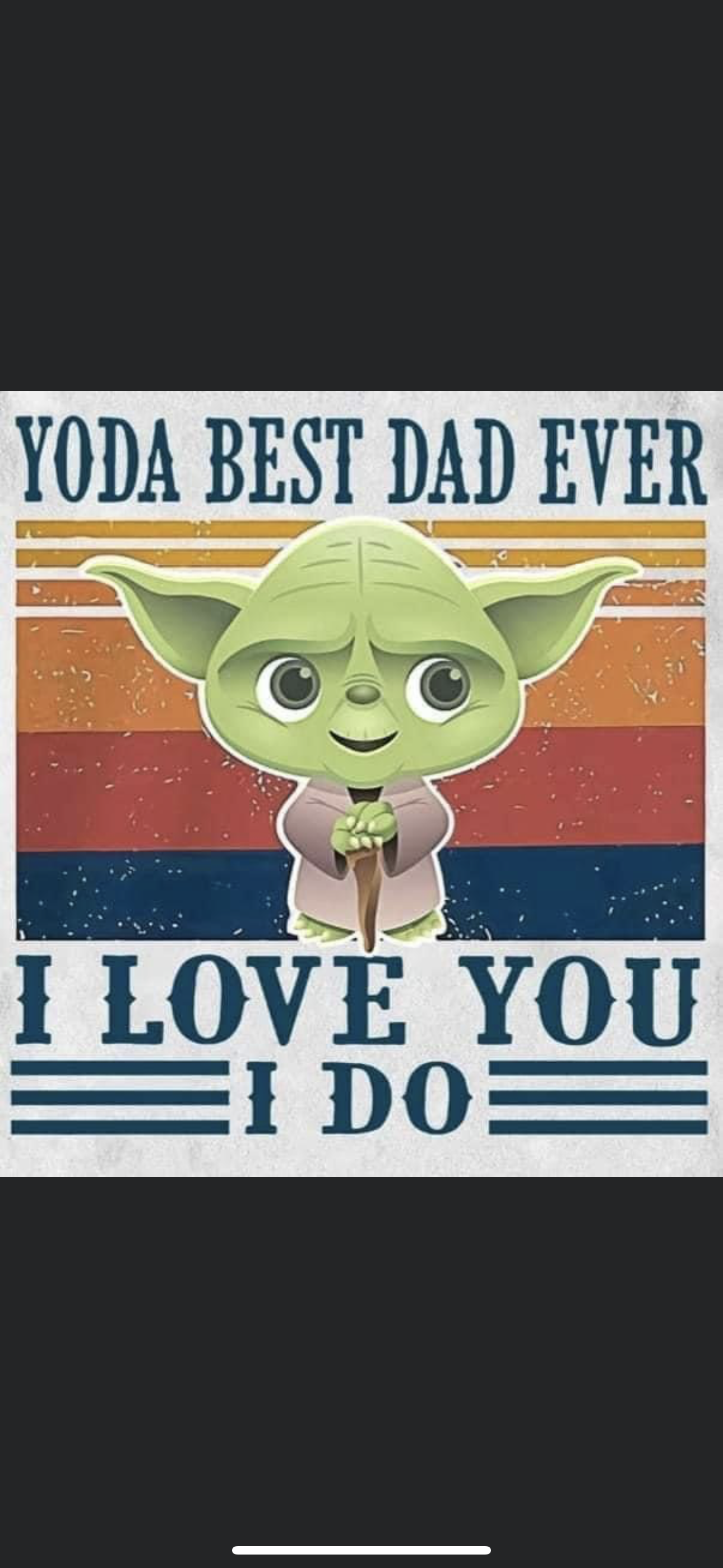 Yoda Best Dad Cardstock