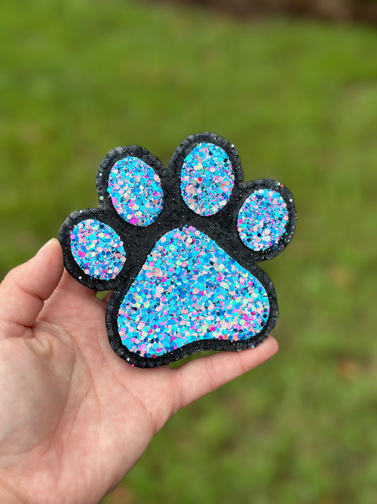 Dog Paw (glitter can be changed, put in notes)