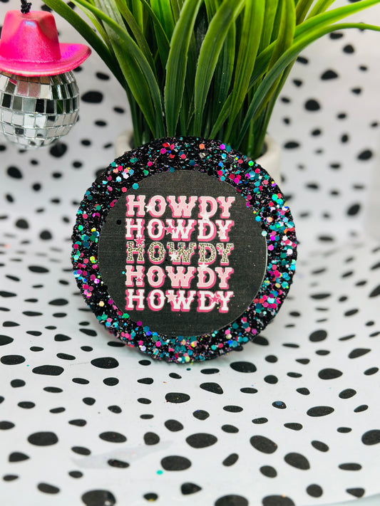 Howdy Stacked Cardstock Circle