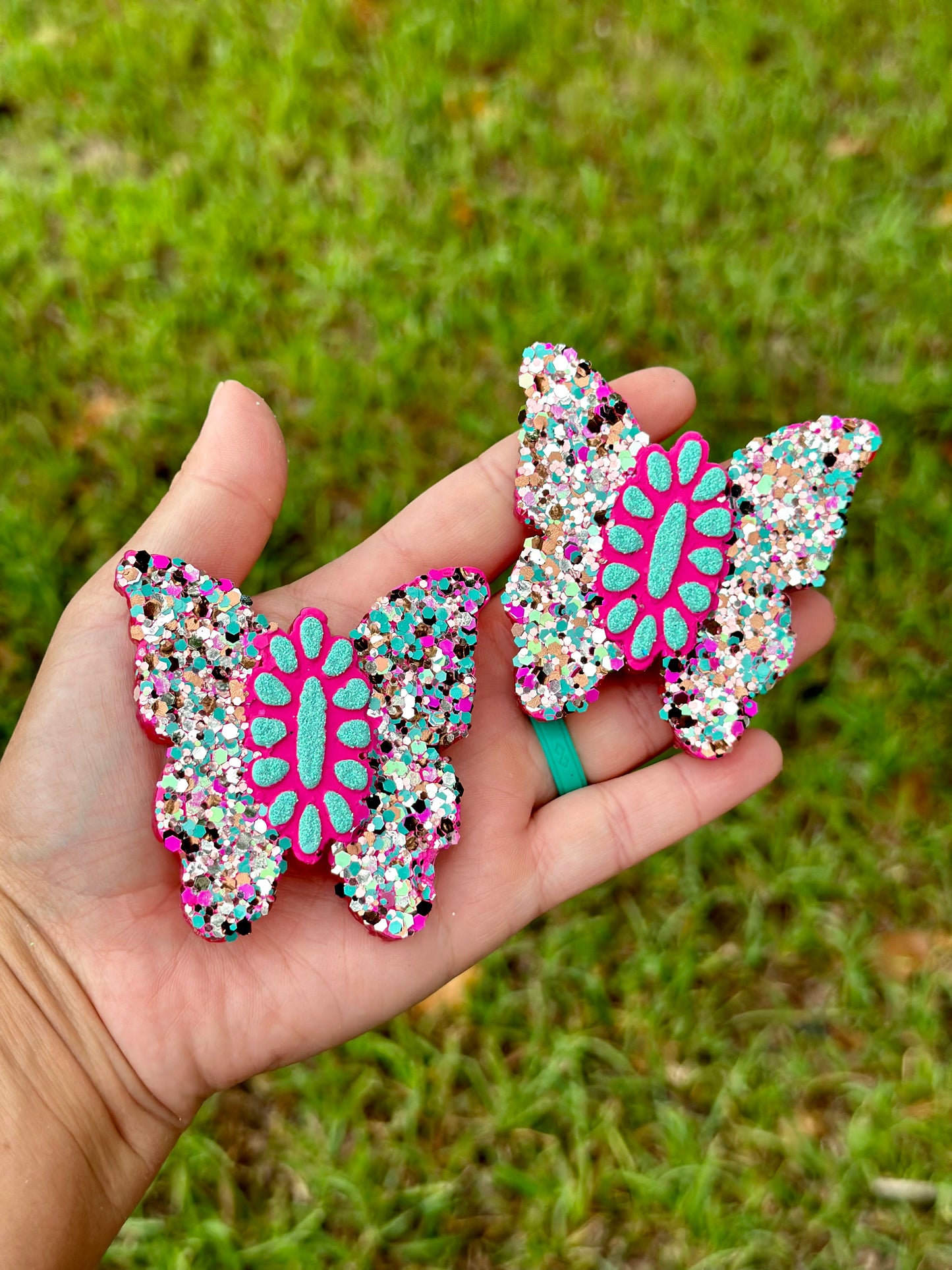 🦋Squash Blossom Butterfly Vents🦋 (glitter can be changed, just type in notes)