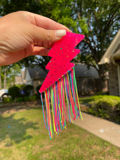 Rainbow fringe Lightning Bolt