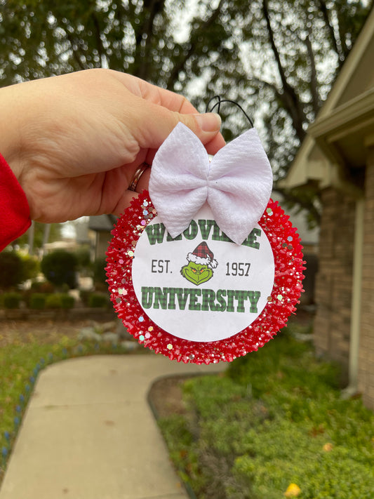 💚❤️Whoville University❤️💚 bow not included