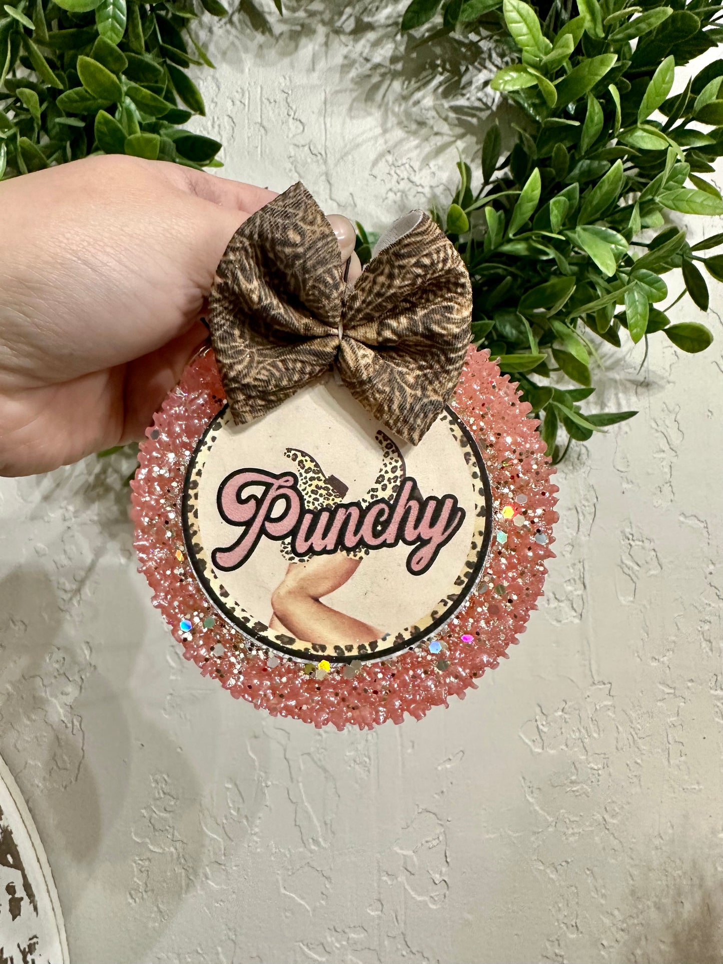 Punchy CARDSTOCK (bow not included)