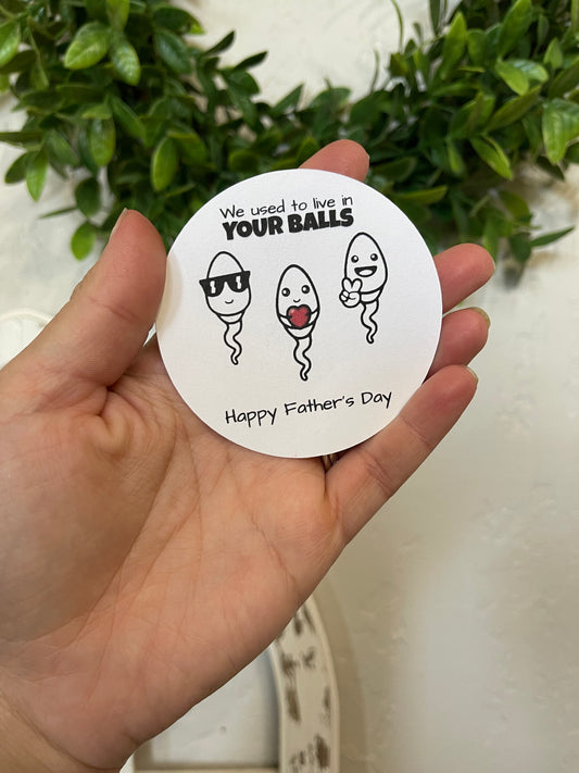 We used to live in your balls (Father’s Day)