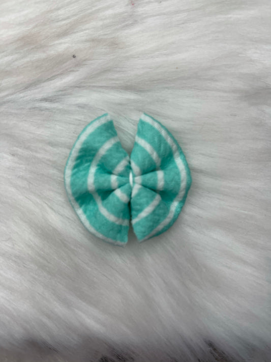 Light blue and white striped