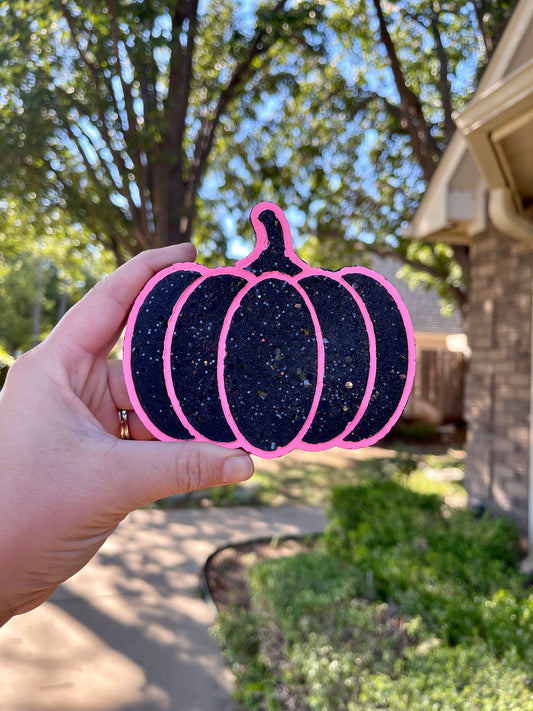 🖤💗Pink/Black Glitter Pumpkin💗🖤