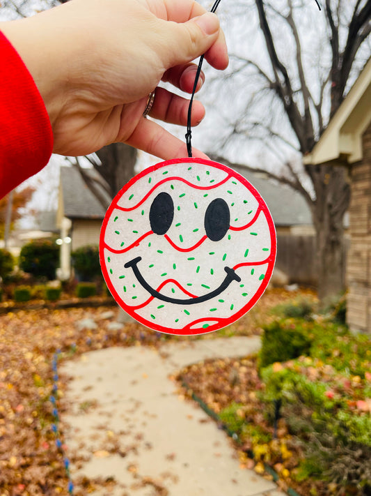 💚Snack Cake Smiley red outline❤️