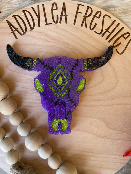 Frankenstein Inspo Aztec Bull Skull