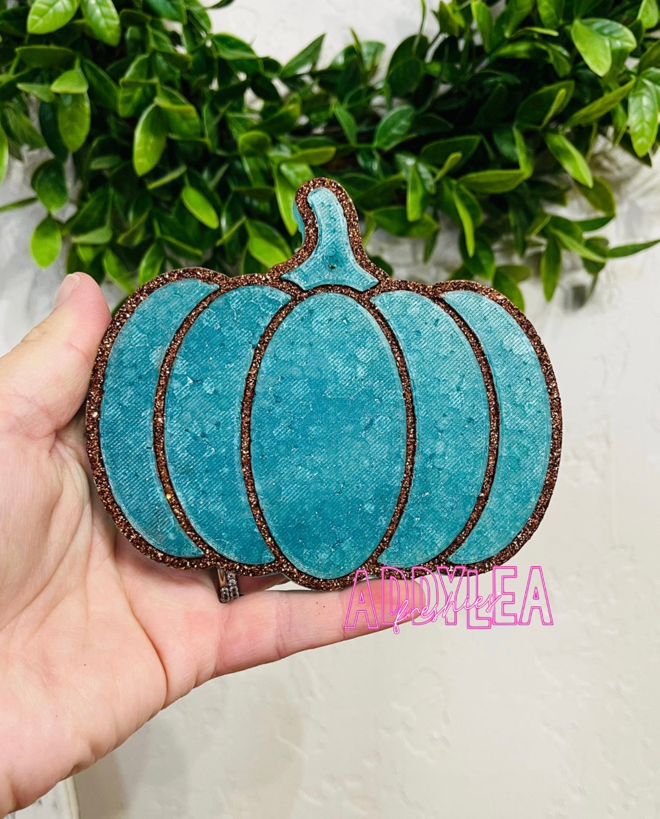 🖤🎃Teal Pumpkin with brown glitter🎃🖤