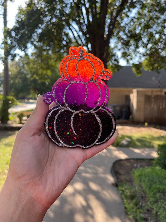 🖤💜🧡Halloween Stacked Pumpkins🧡💜🖤